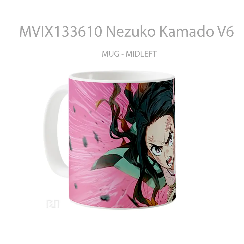 Mug Nezuko Kamado V6 Cangkir Anime - All-side / Desain
