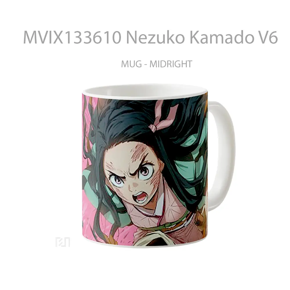 Mug Nezuko Kamado V6 Cangkir Anime - All-side / Desain