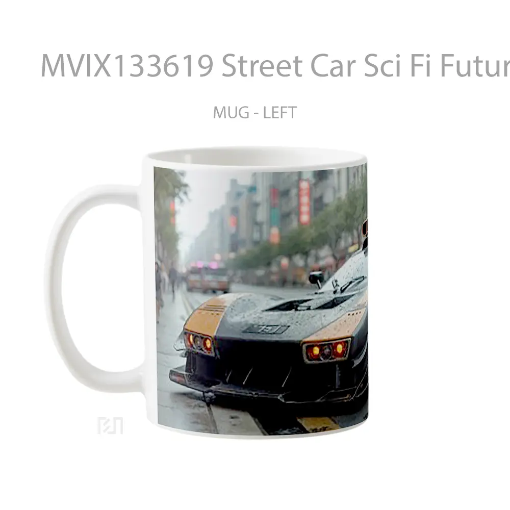 Mug Street Car Sci Fi Futuristic Cangkir Mobil - All-side / Desain