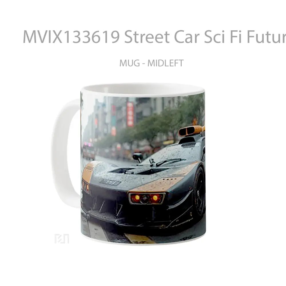 Mug Street Car Sci Fi Futuristic Cangkir Mobil - All-side / Desain