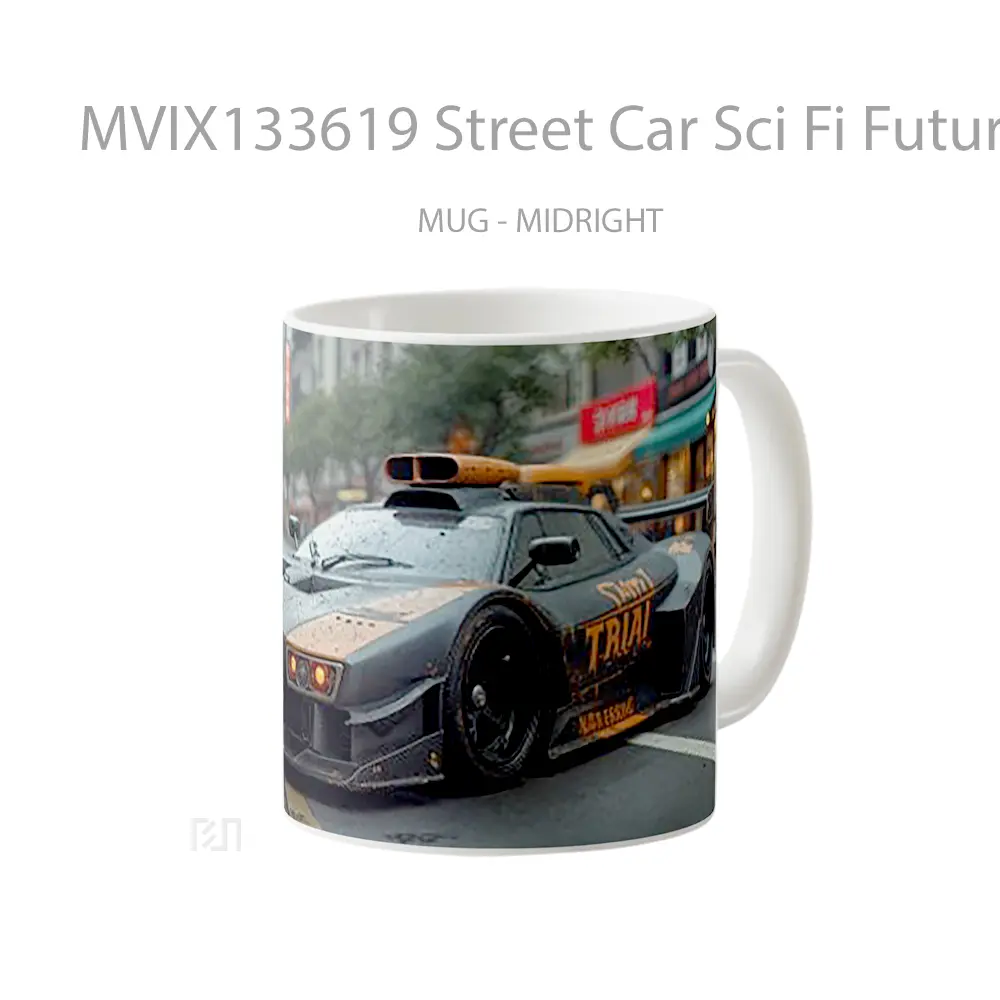 Mug Street Car Sci Fi Futuristic Cangkir Mobil - All-side / Desain