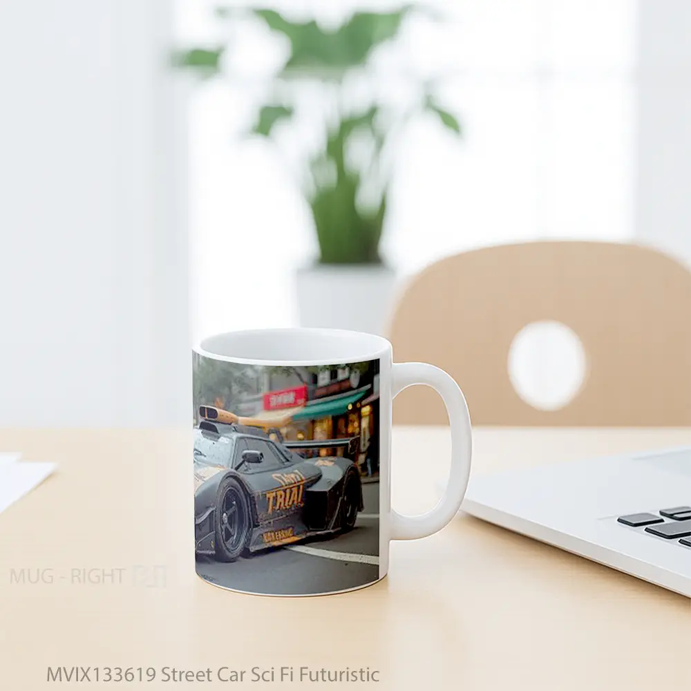 Mug Street Car Sci Fi Futuristic Cangkir Mobil - All-side / Desain