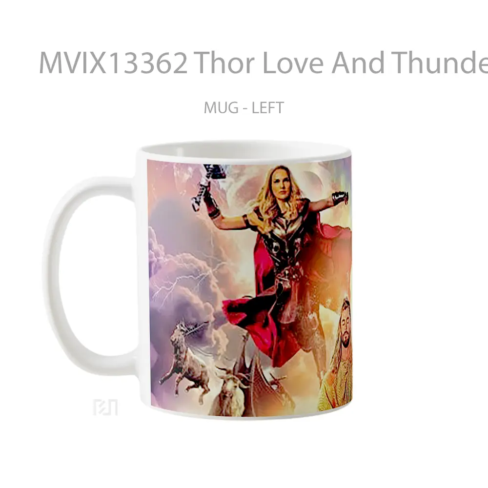 Mug Thor Love And Thunder Movie V1 Gelas Superhero - All-side / Desain