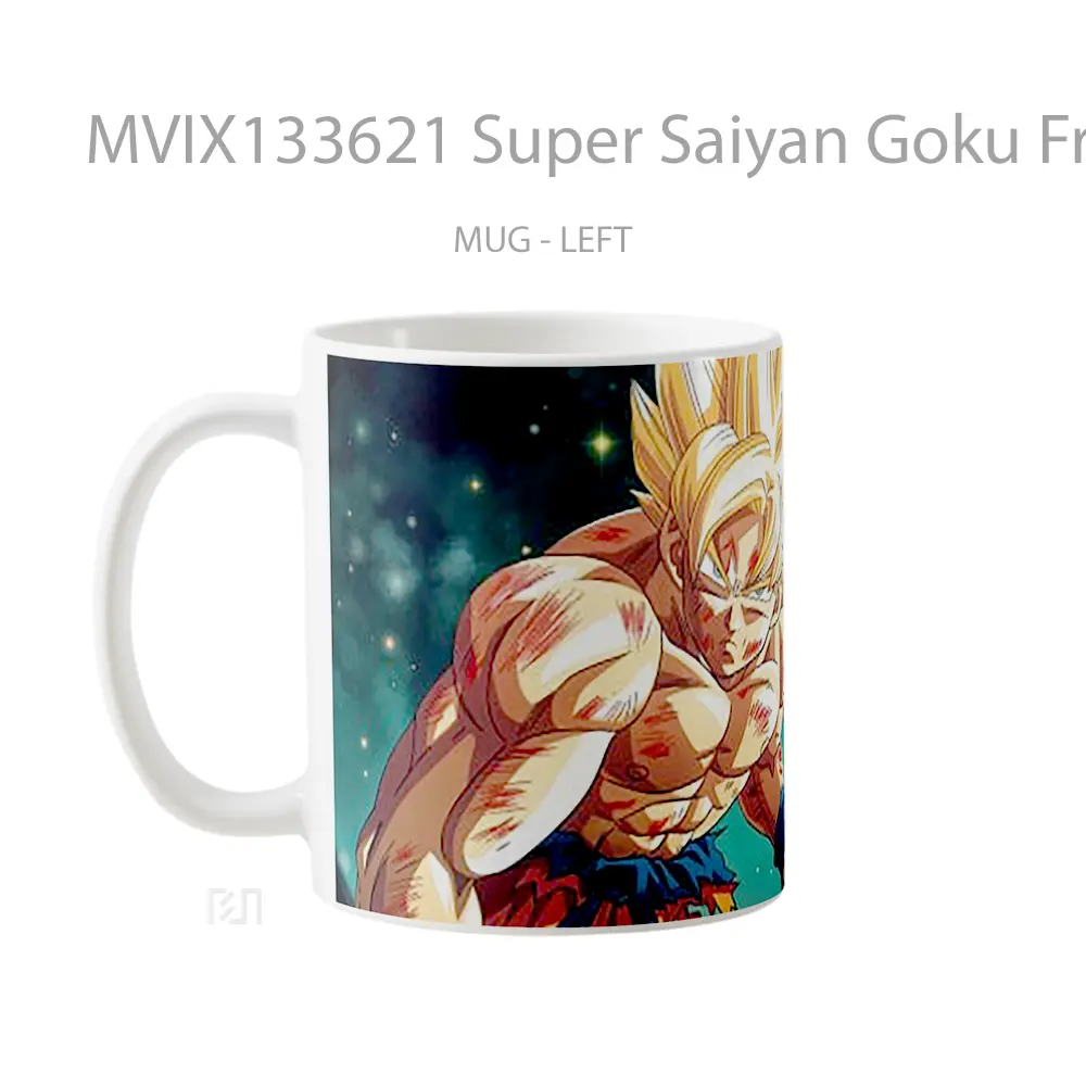 Mug Super Saiyan Goku From Dragon Ball Cangkir Anime - All-side / Desain