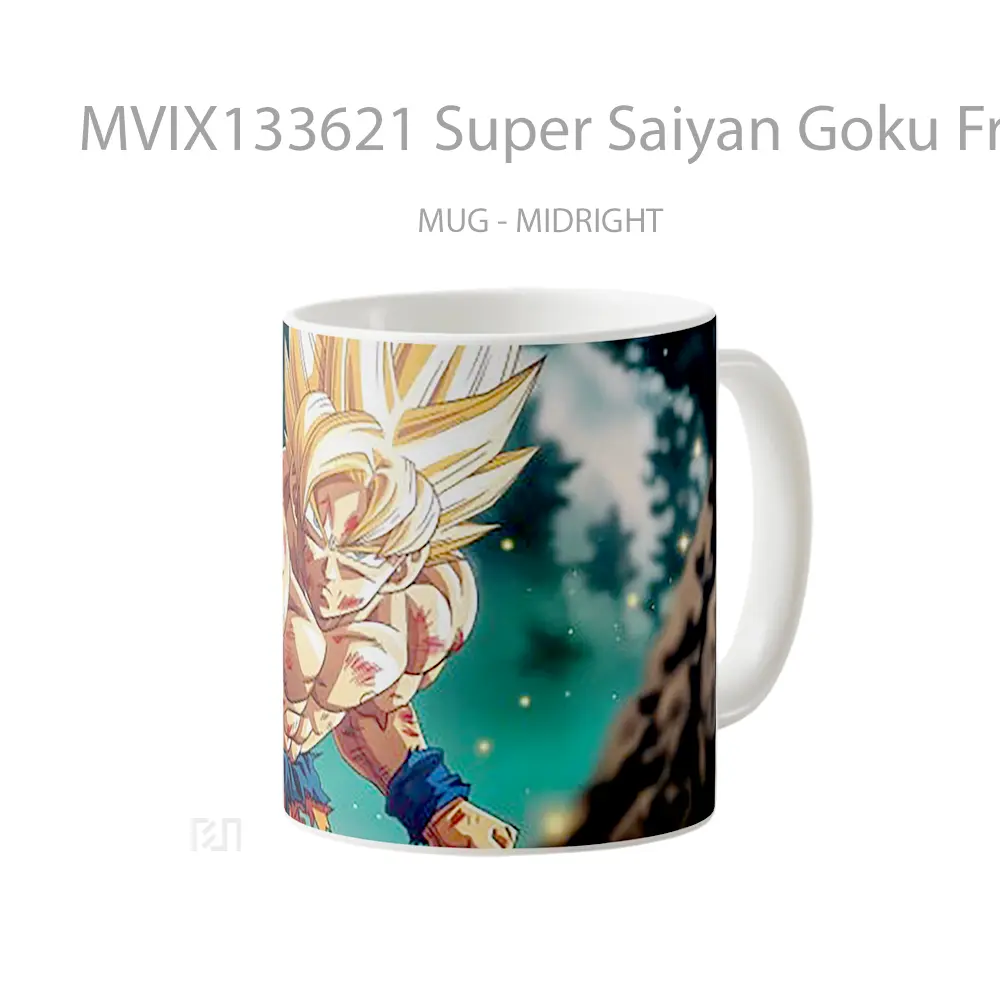 Mug Super Saiyan Goku From Dragon Ball Cangkir Anime - All-side / Desain