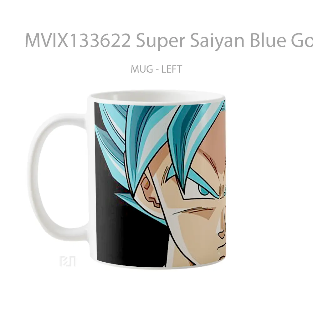 Mug Super Saiyan Blue Goku Cangkir Anime - All-side / Desain