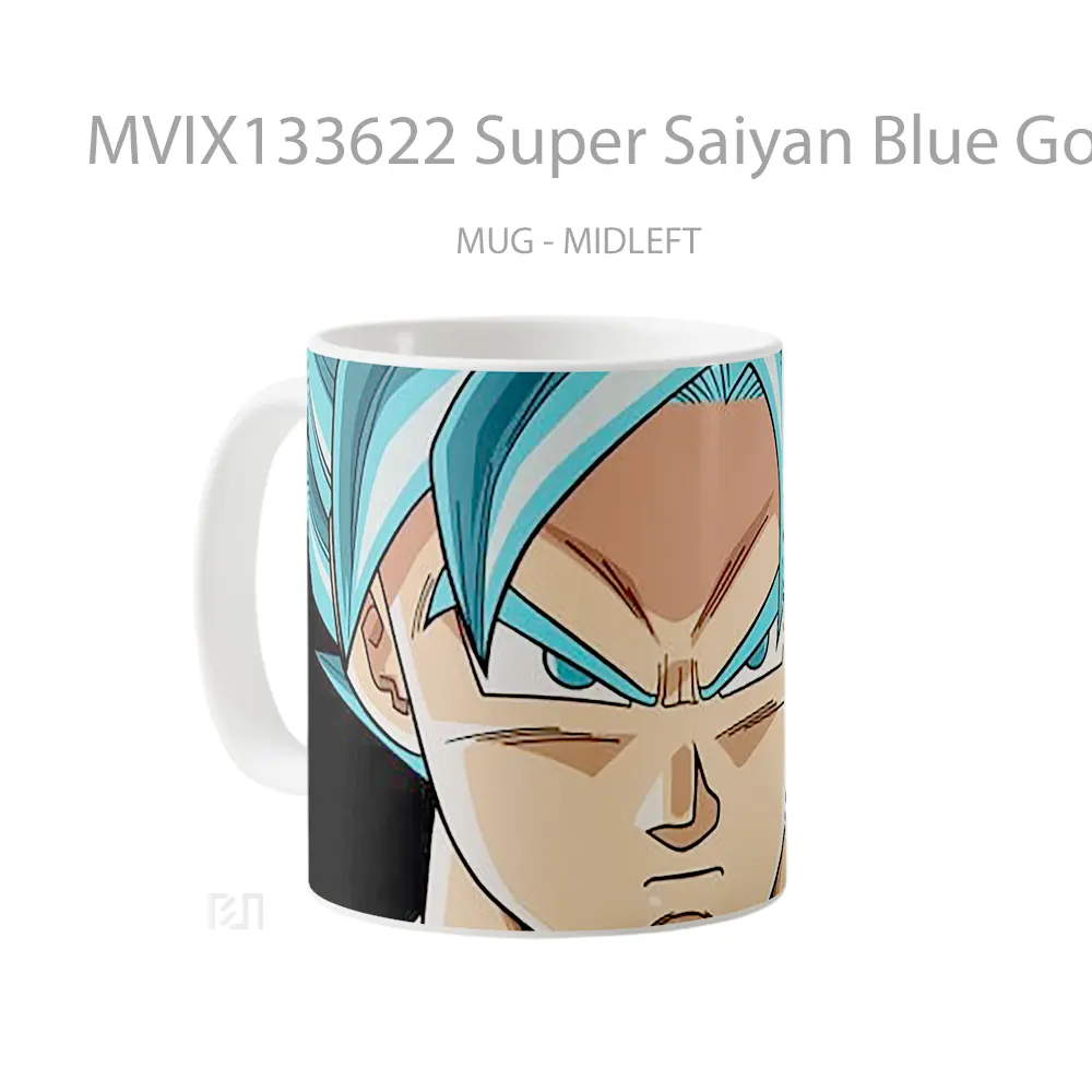 Mug Super Saiyan Blue Goku Cangkir Anime - All-side / Desain
