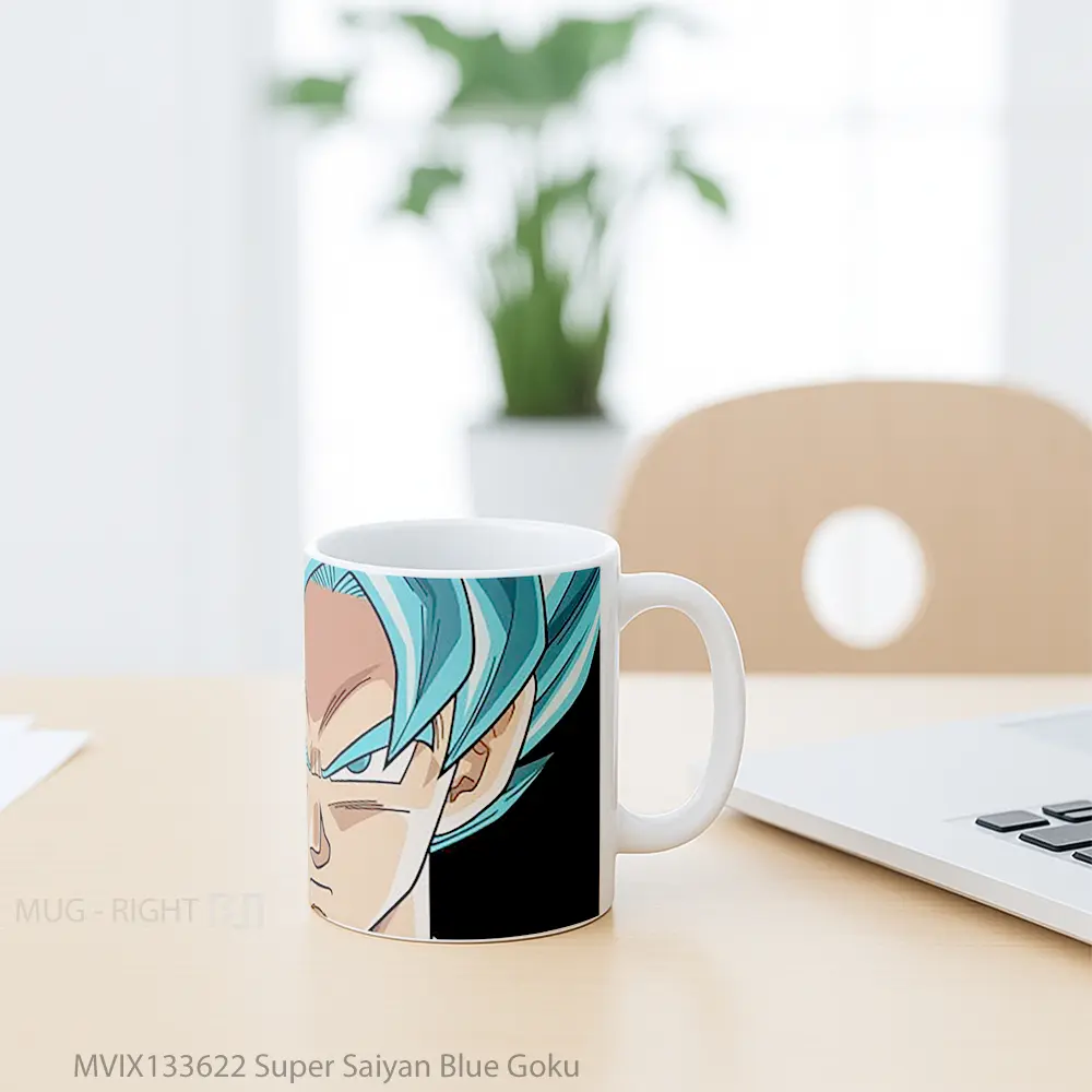 Mug Super Saiyan Blue Goku Cangkir Anime - All-side / Desain
