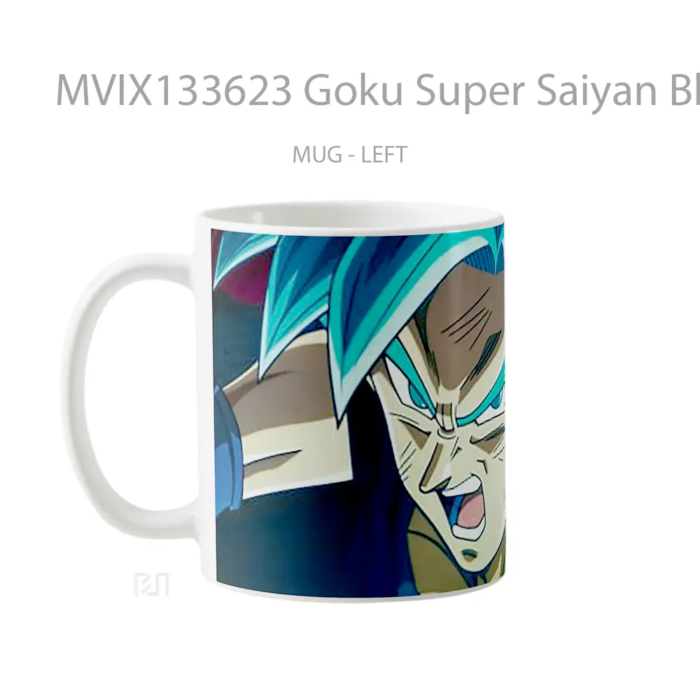 Mug Goku Super Saiyan Blue V2 Cangkir Anime - All-side / Desain