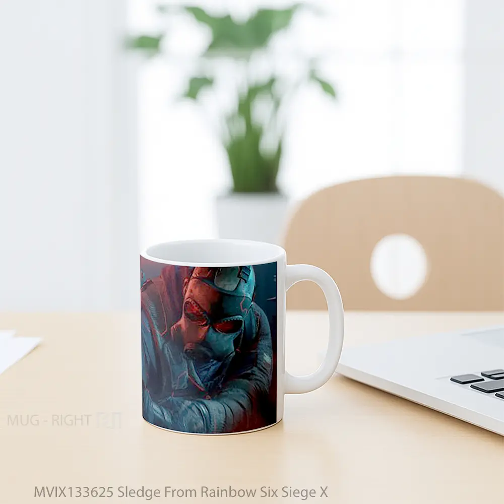 Mug Sledge From Rainbow Six Siege X Gelas Keramik Unik - All-side / Desain