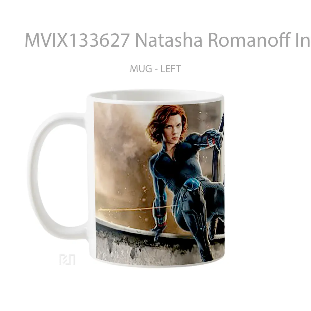 Mug Natasha Romanoff In Avengers Gelas Superhero - All-side / Desain
