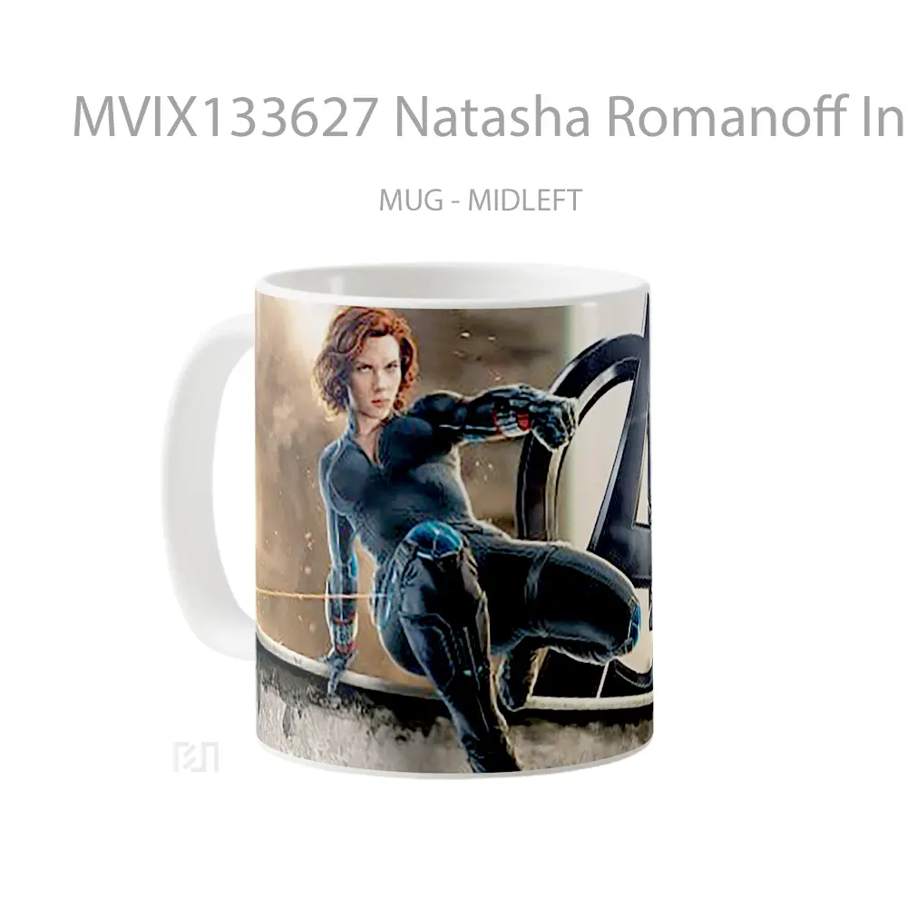 Mug Natasha Romanoff In Avengers Gelas Superhero - All-side / Desain