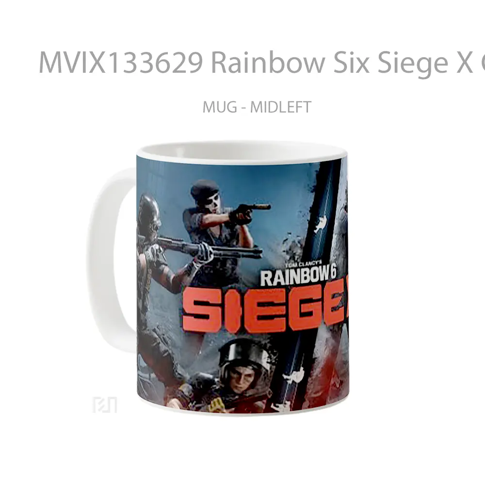 Mug Rainbow Six Siege X Game Cangkir Gamer - All-side / Desain