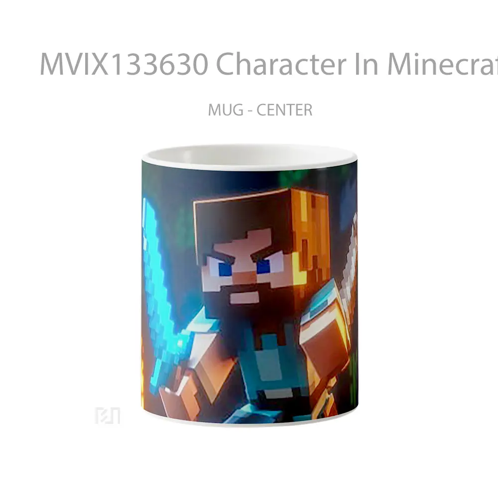 Mug Character In Minecraft Cangkir Gamer