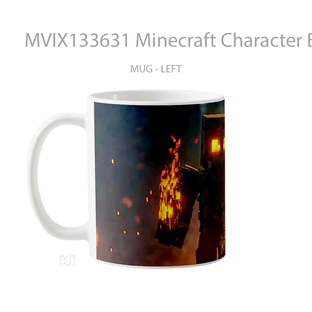 Mug Minecraft Character Between Fire Cangkir Gamer - All-side / Desain
