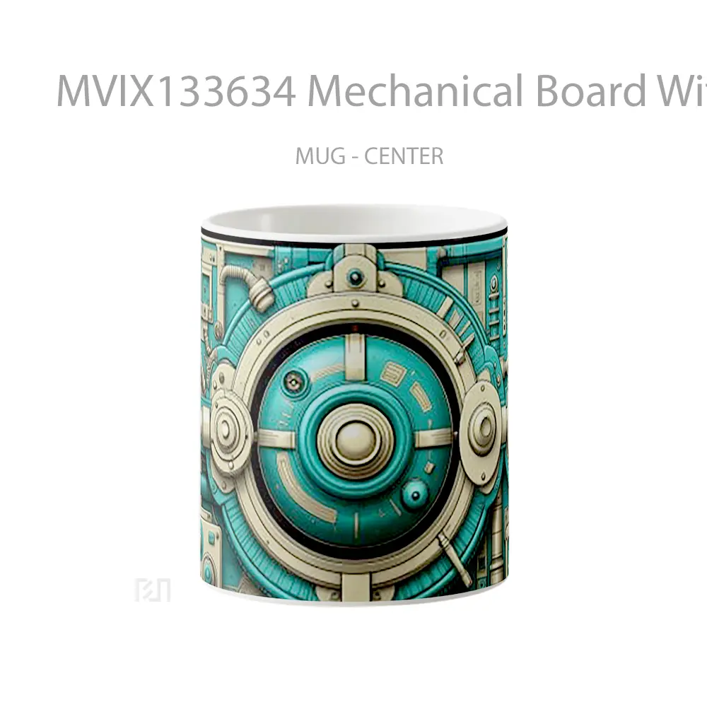 Mug Mechanical Board With Steampunk Aesthetics Gelas Keramik Unik