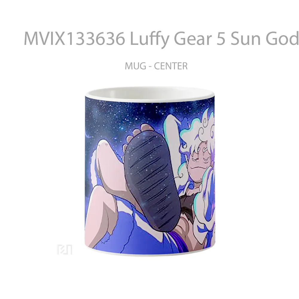 Mug Luffy Gear 5 Sun God Nika V3 Cangkir Anime