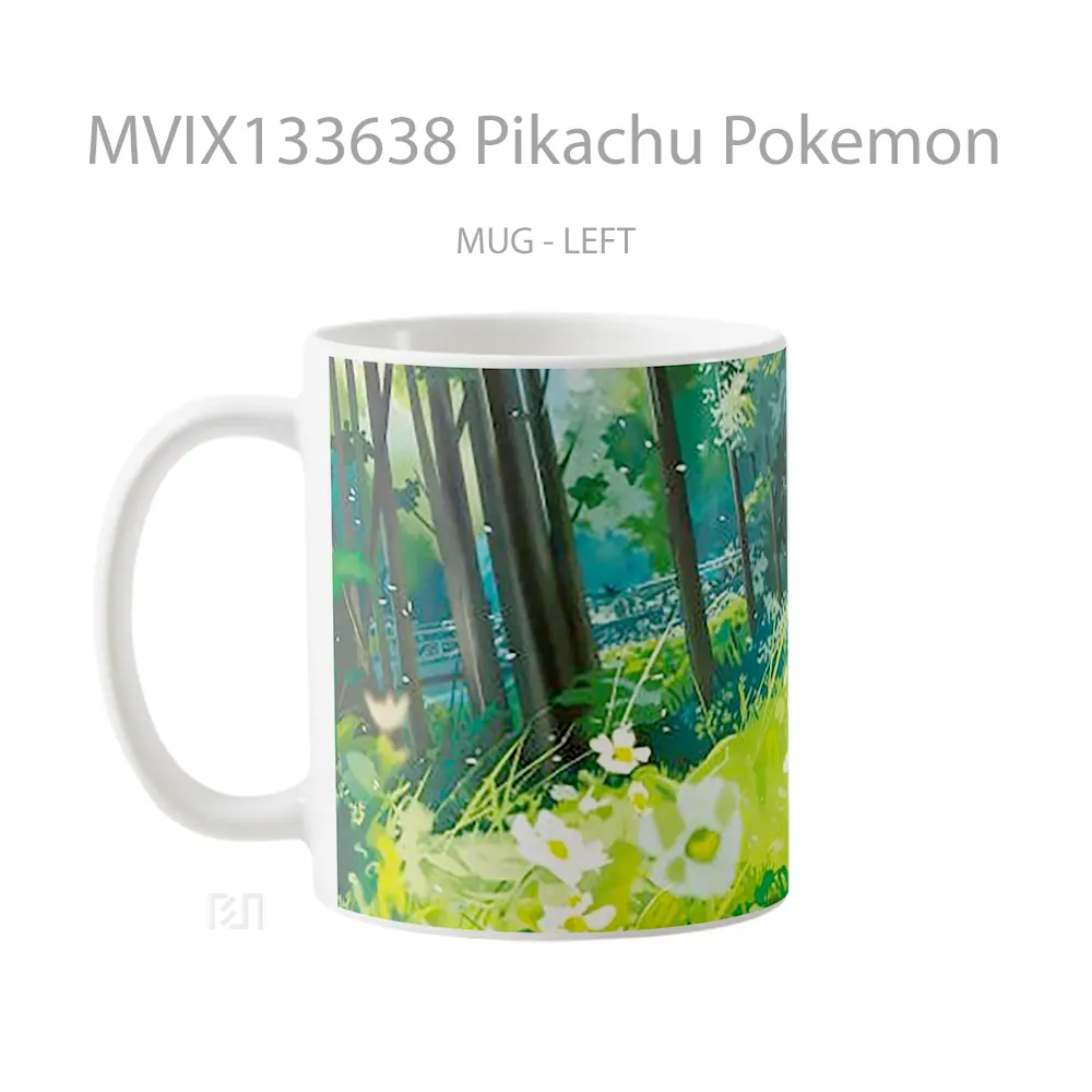 Mug Pikachu Pokemon Cangkir Anime - All-side / Desain