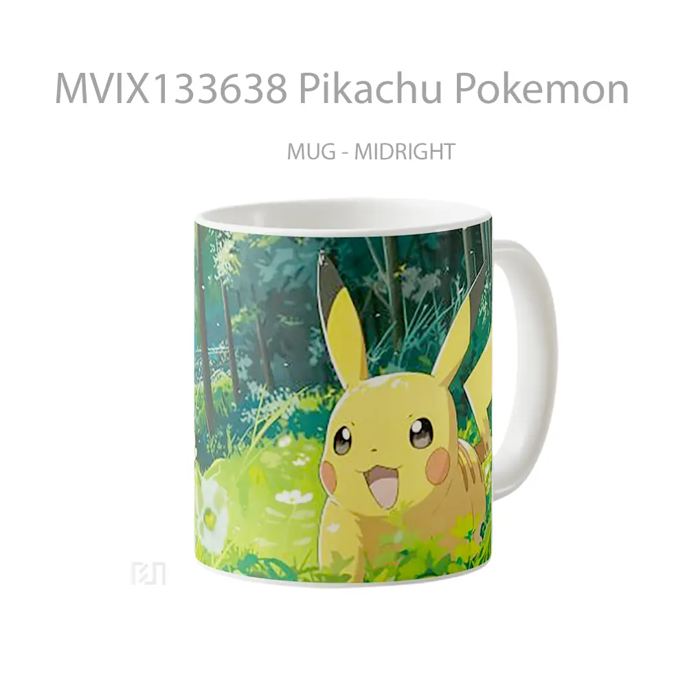 Mug Pikachu Pokemon Cangkir Anime - All-side / Desain