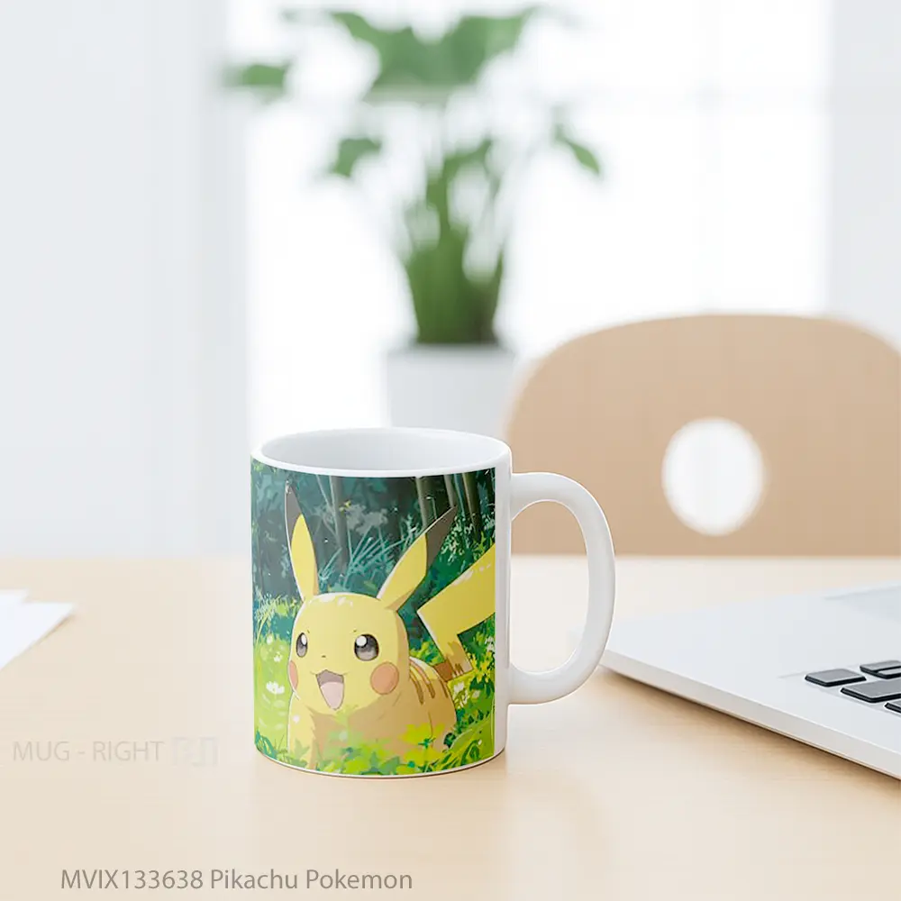 Mug Pikachu Pokemon Cangkir Anime - All-side / Desain