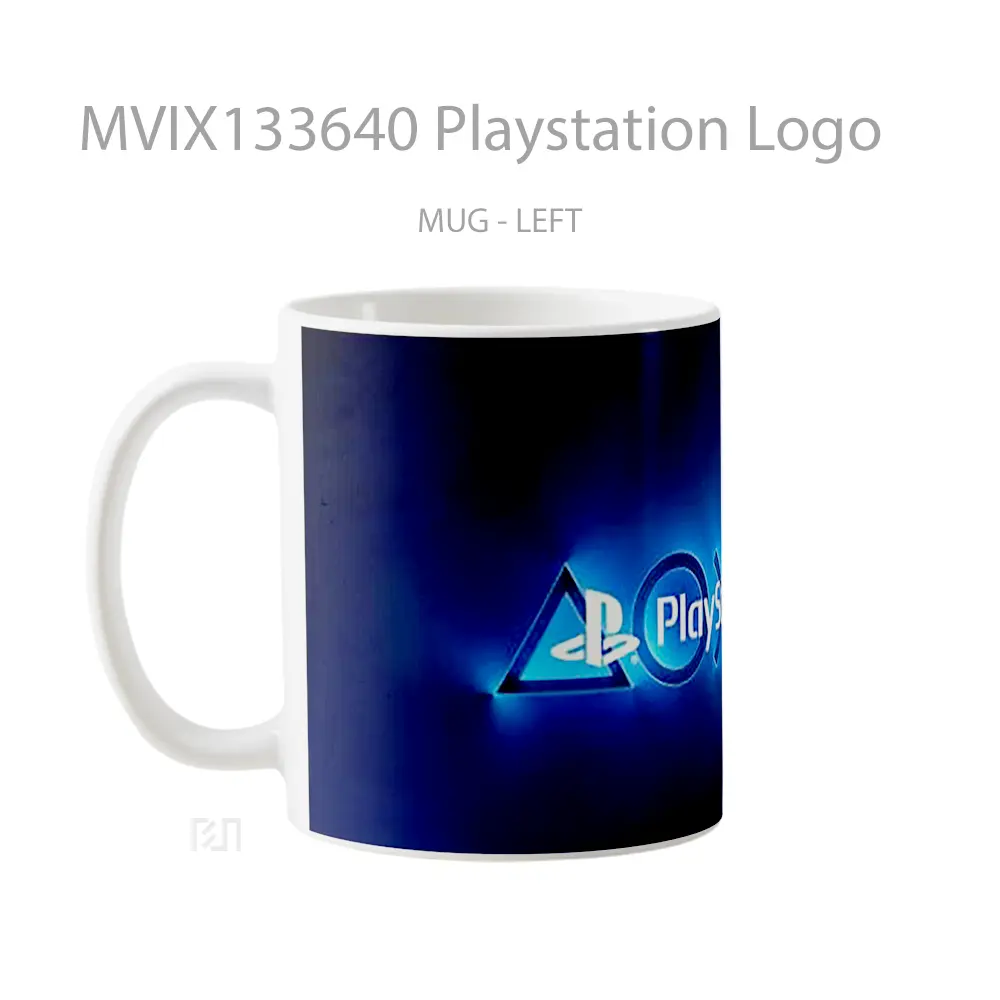 Mug Playstation Logo Cangkir Gamer - All-side / Desain