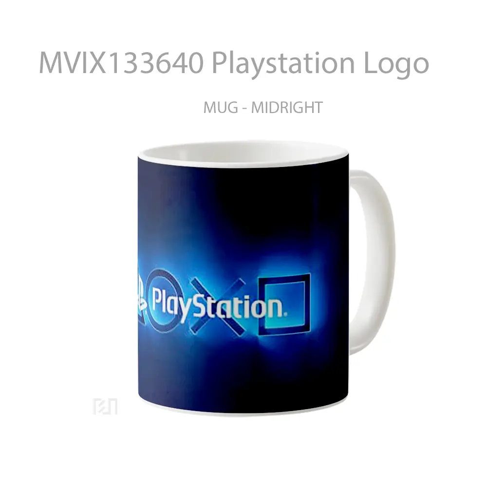 Mug Playstation Logo Cangkir Gamer - All-side / Desain