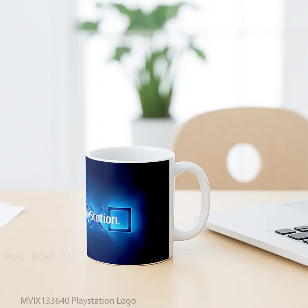 Mug Playstation Logo Cangkir Gamer - All-side / Desain