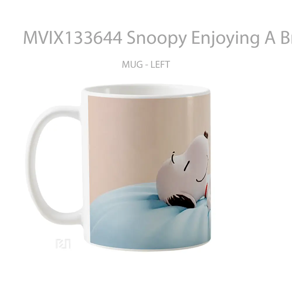 Mug Snoopy Enjoying A Break Gelas Keramik Unik - All-side / Desain