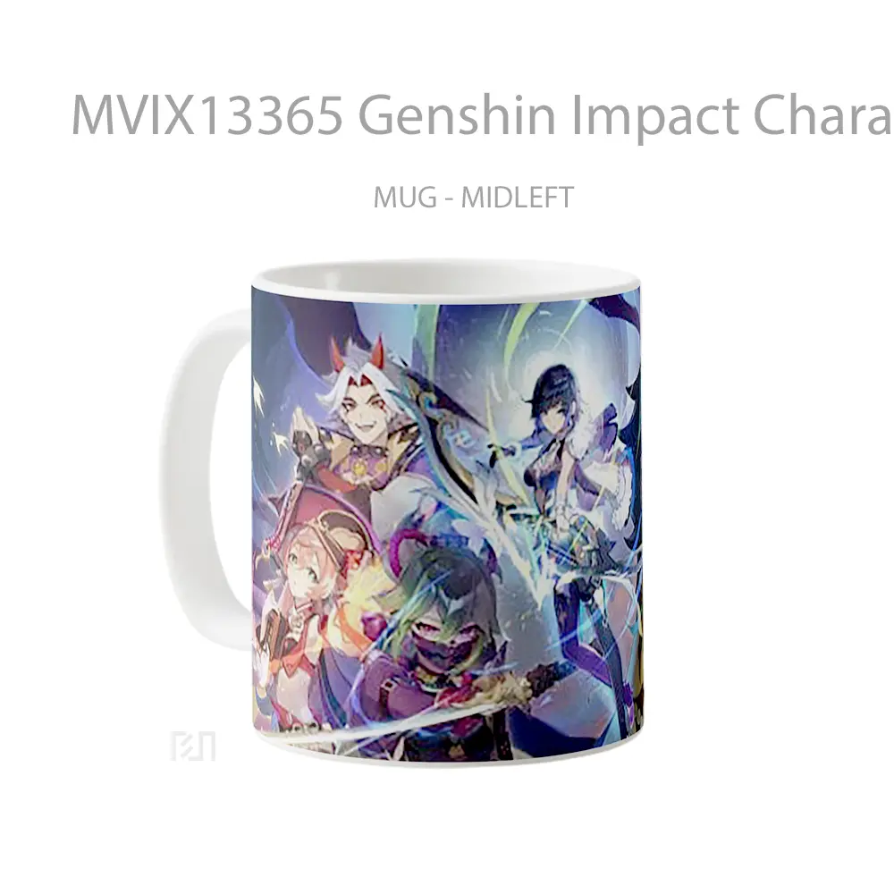 Mug Genshin Impact Characters V1 Cangkir Gamer - All-side / Desain