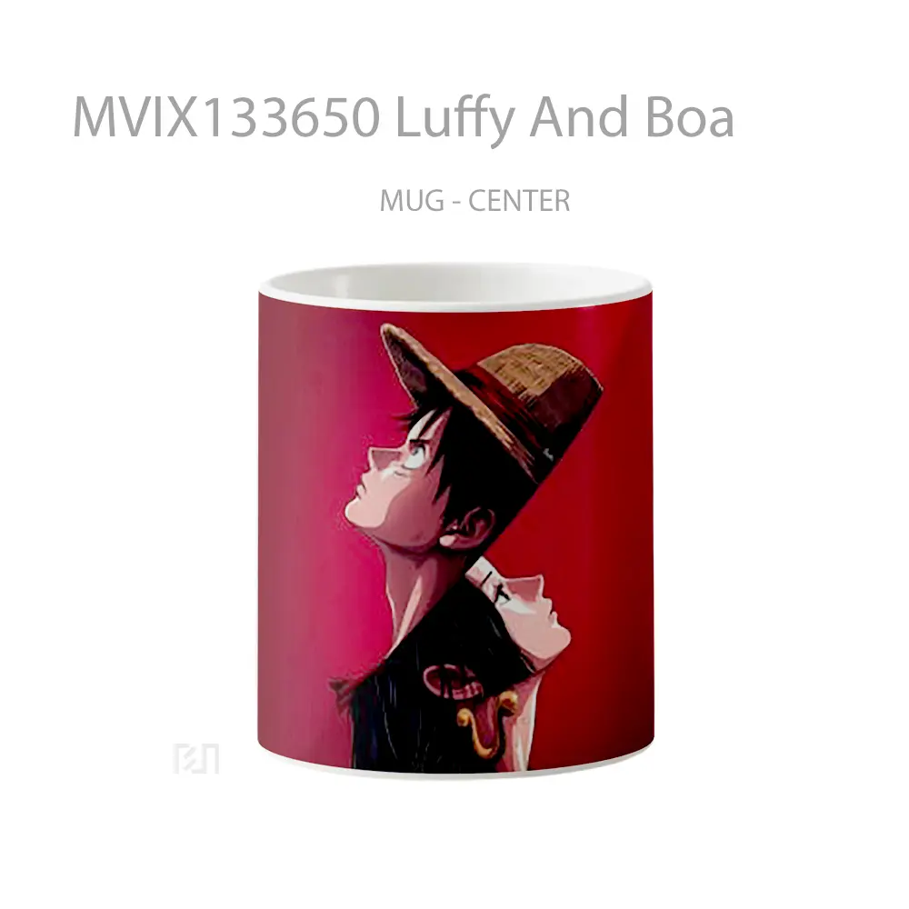 Mug Luffy And Boa Cangkir Anime