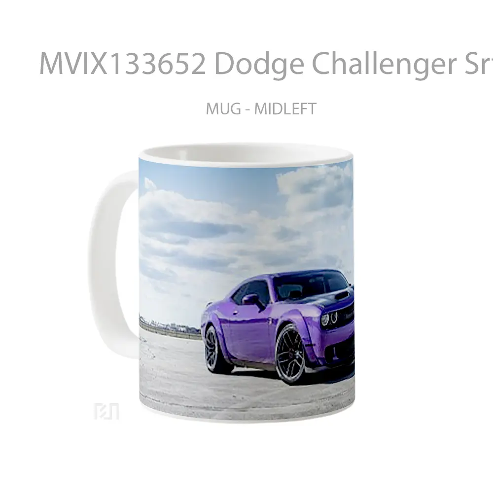 Mug Dodge Challenger Srt V2 Gelas Keramik Unik - All-side / Desain