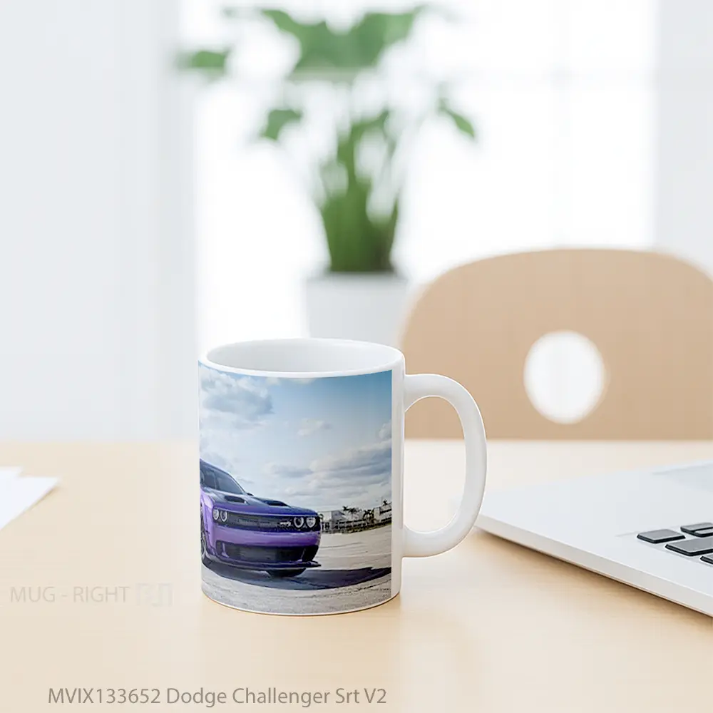 Mug Dodge Challenger Srt V2 Gelas Keramik Unik - All-side / Desain