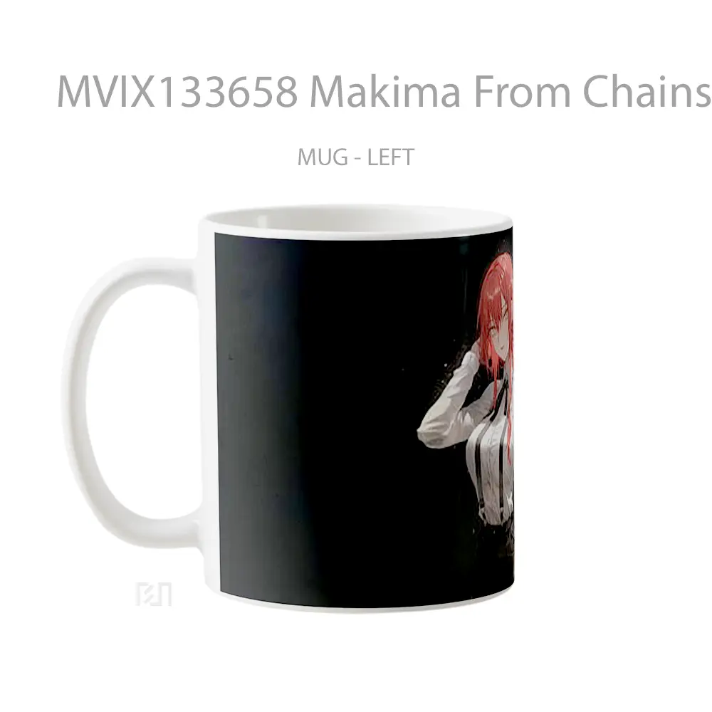Mug Makima From Chainsaw Man Gelas Keramik Unik - All-side / Desain
