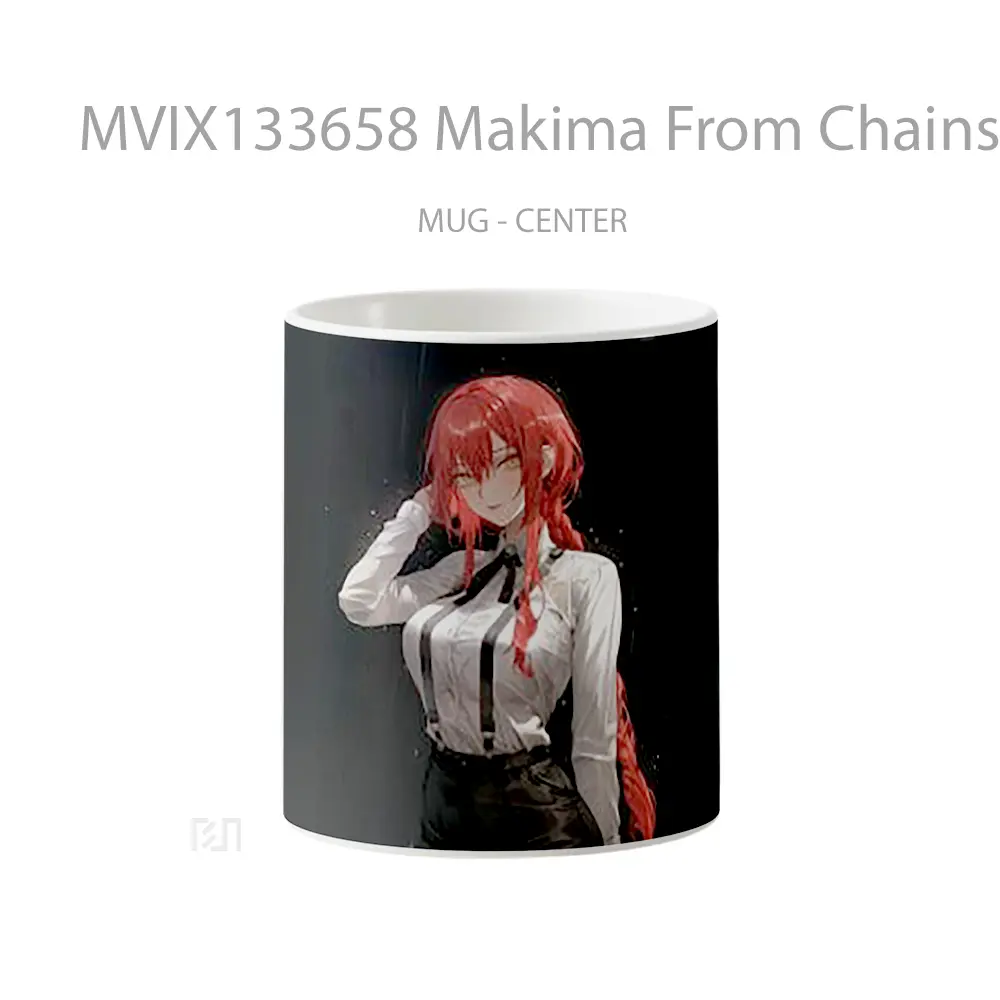 Mug Makima From Chainsaw Man Gelas Keramik Unik