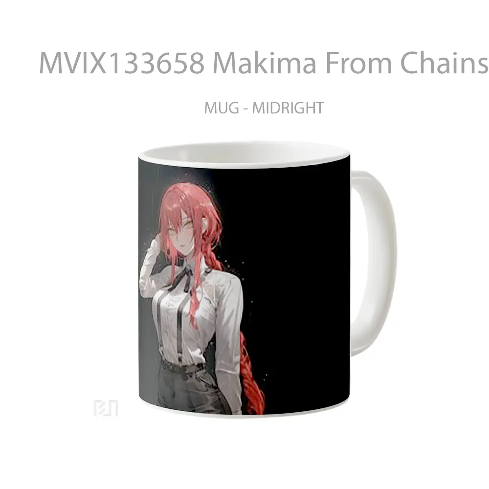 Mug Makima From Chainsaw Man Gelas Keramik Unik - All-side / Desain