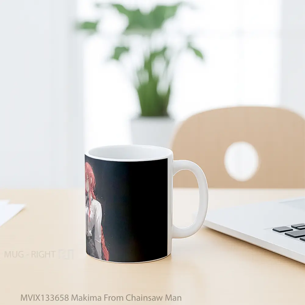 Mug Makima From Chainsaw Man Gelas Keramik Unik - All-side / Desain
