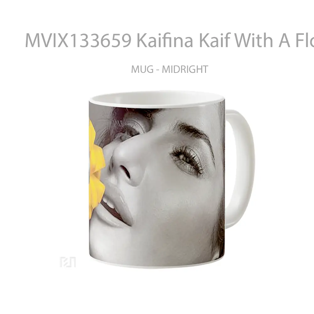 Mug Kaifina Kaif With A Flower Gelas Pemandangan Alam - All-side / Desain