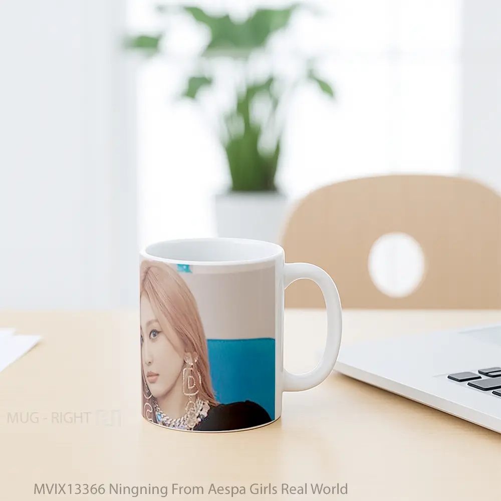 Mug Ningning From Aespa Girls Real World Gelas Keramik Unik - All-side / Desain