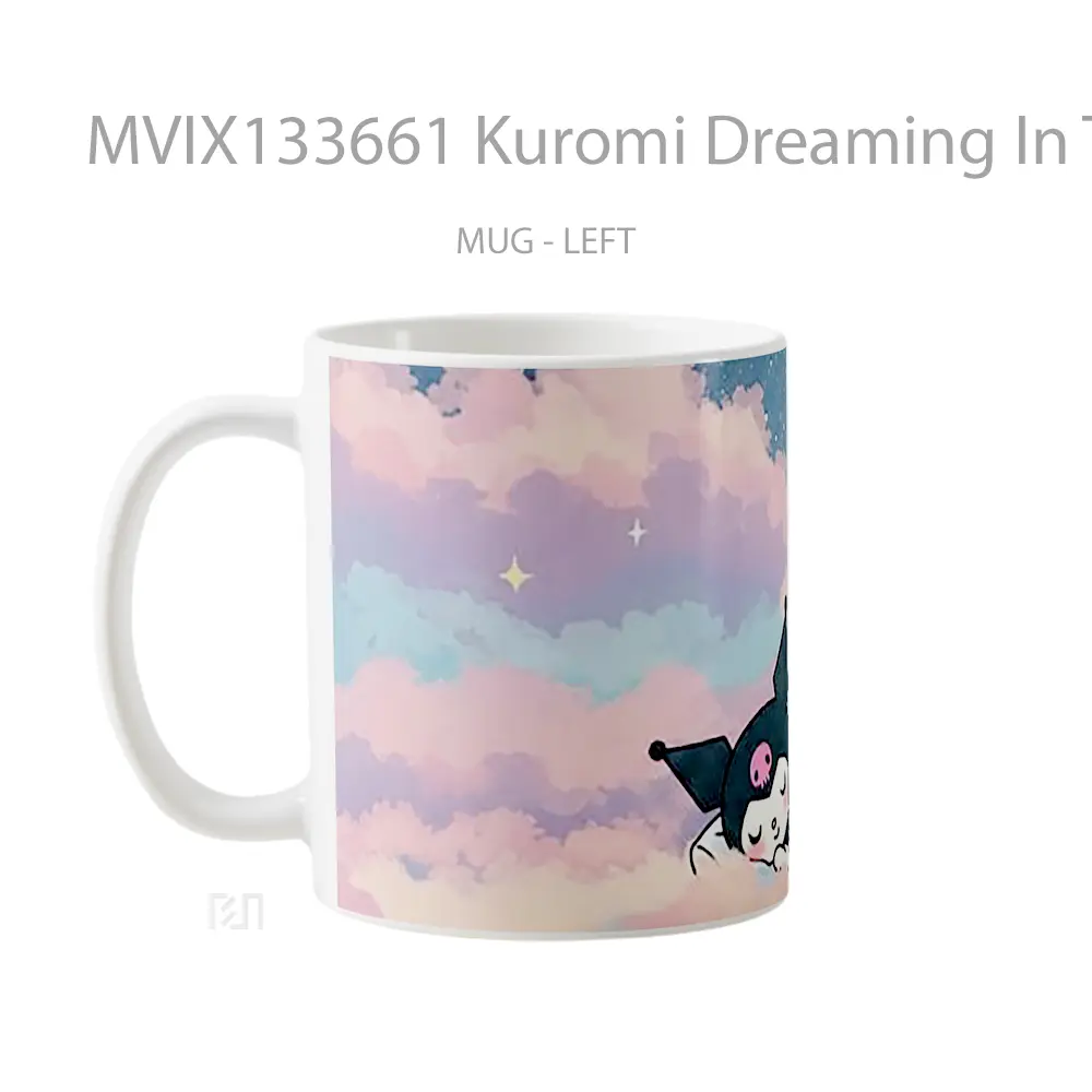 Mug Kuromi Dreaming In The Clouds Gelas Pemandangan Alam - All-side / Desain