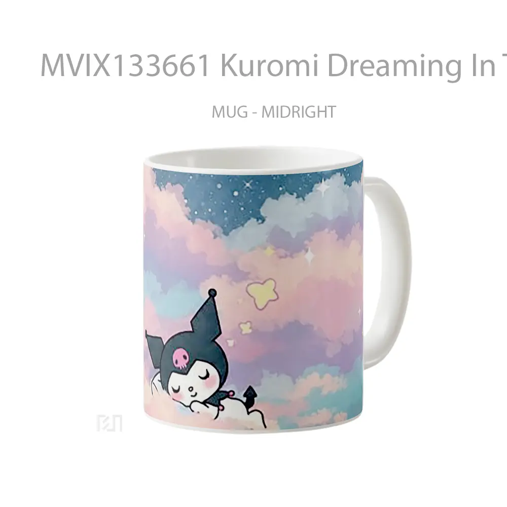 Mug Kuromi Dreaming In The Clouds Gelas Pemandangan Alam - All-side / Desain