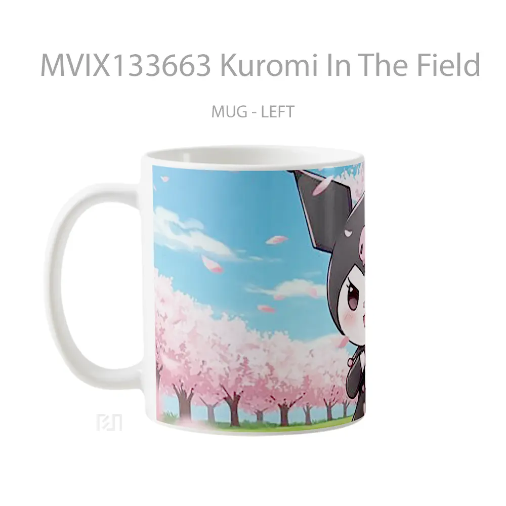 Mug Kuromi In The Field Gelas Pemandangan Alam - All-side / Desain