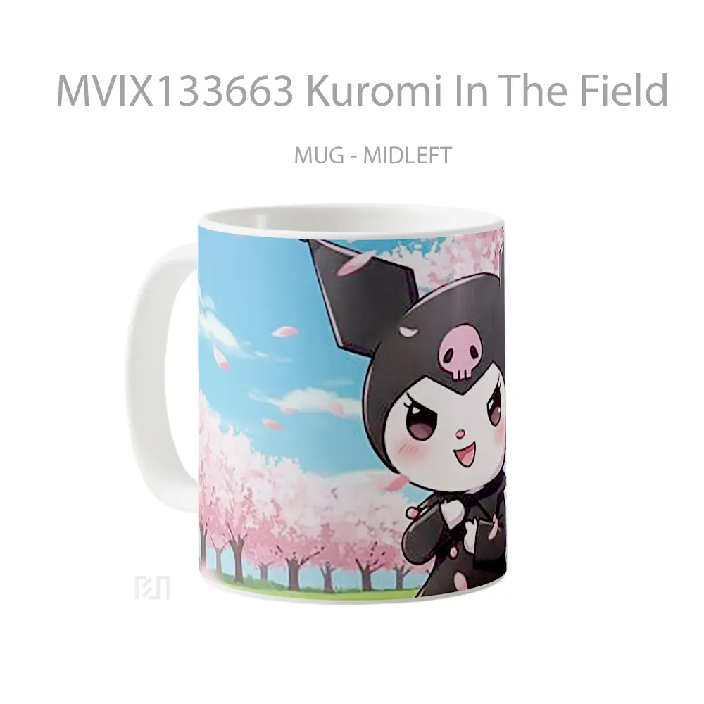 Mug Kuromi In The Field Gelas Pemandangan Alam - All-side / Desain