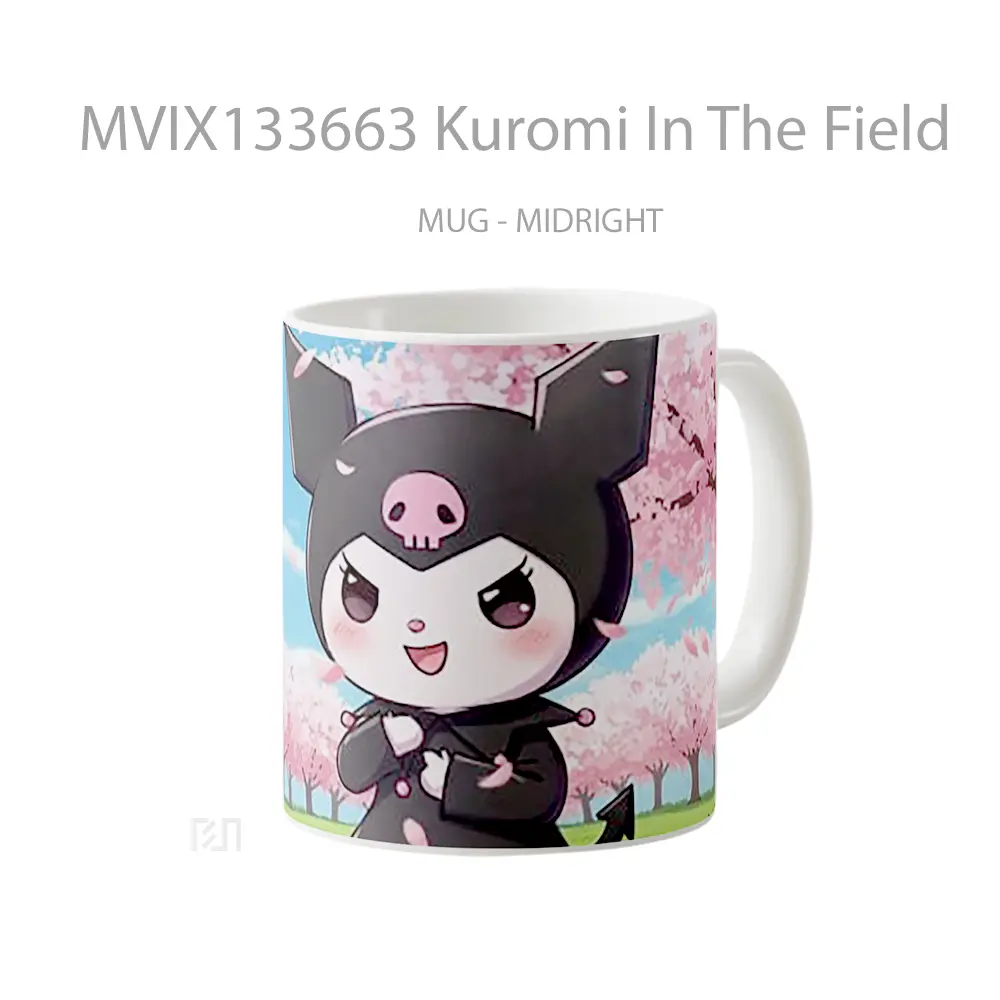 Mug Kuromi In The Field Gelas Pemandangan Alam - All-side / Desain