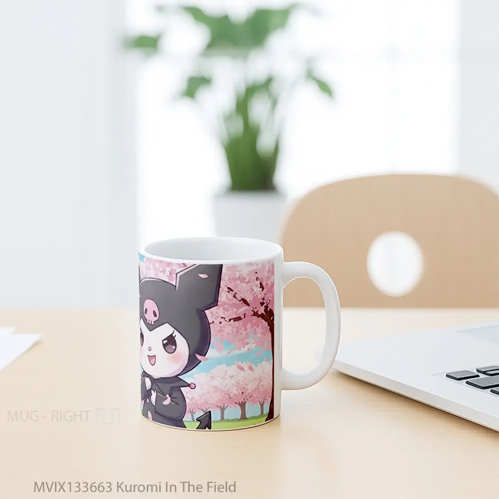 Mug Kuromi In The Field Gelas Pemandangan Alam - All-side / Desain