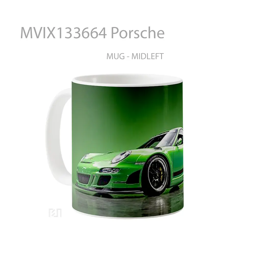 Mug Porsche Cangkir Mobil - All-side / Desain