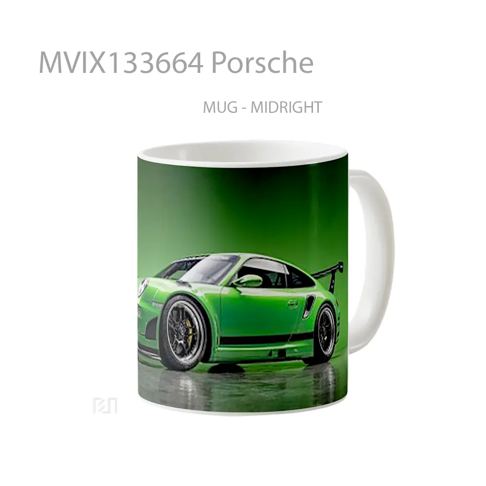 Mug Porsche Cangkir Mobil - All-side / Desain