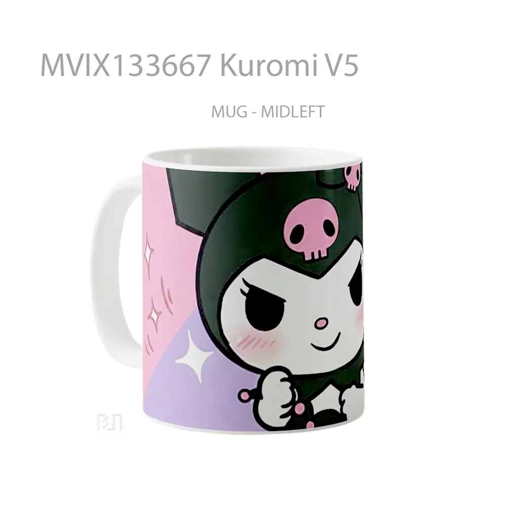 Mug Kuromi V5 Gelas Keramik Unik - All-side / Desain