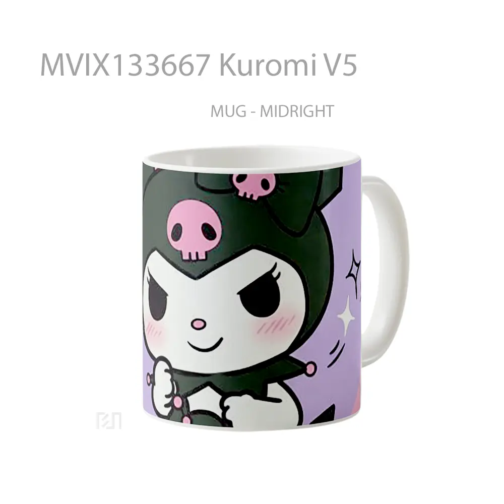 Mug Kuromi V5 Gelas Keramik Unik - All-side / Desain