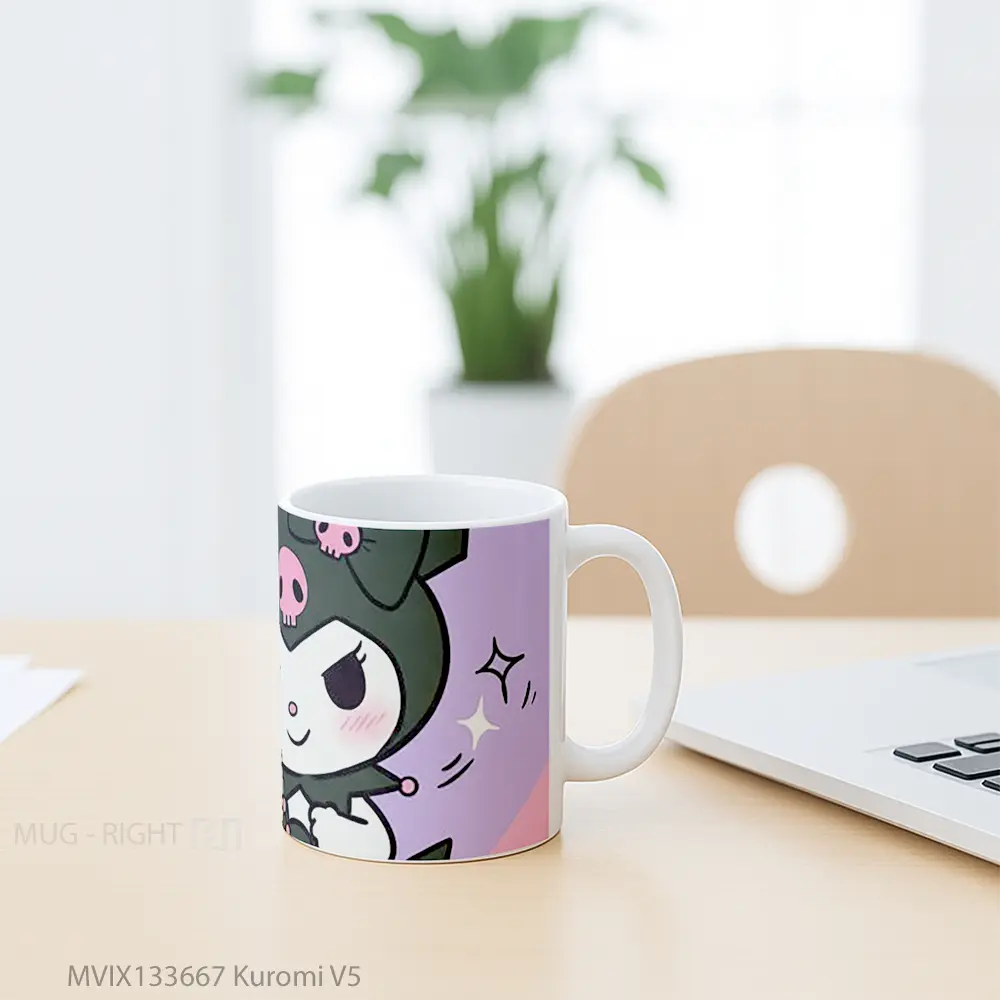 Mug Kuromi V5 Gelas Keramik Unik - All-side / Desain