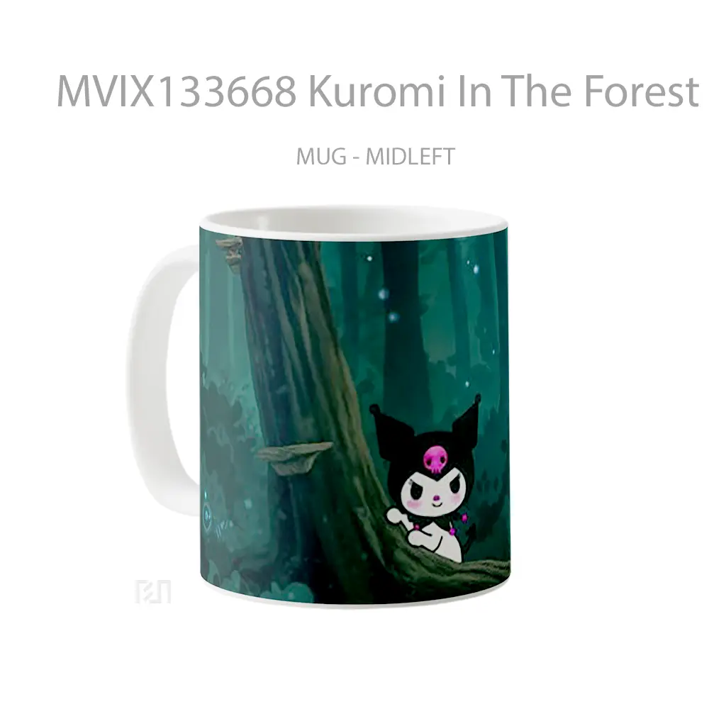Mug Kuromi In The Forest Gelas Pemandangan Alam - All-side / Desain